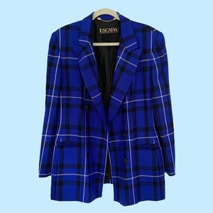 80s double breasted ESCADA wool blazer